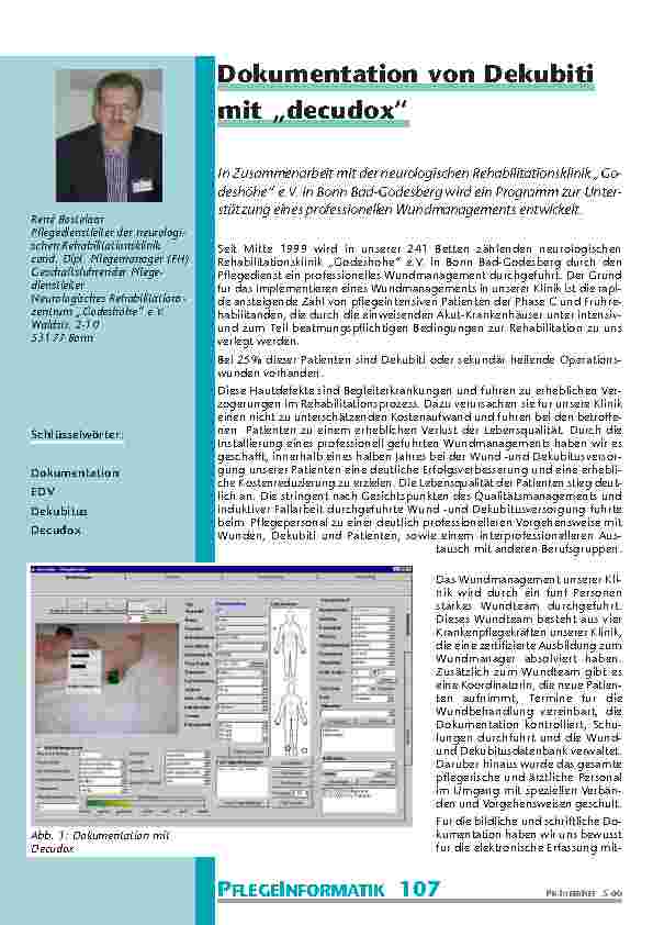 [doc_200982] Dokumentation von Dekubiti mit „decudox“