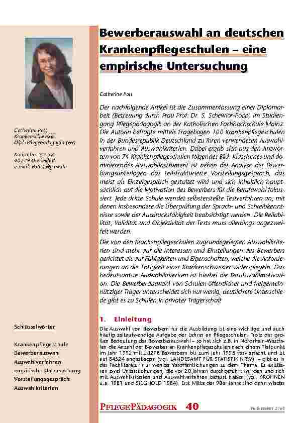 [doc_200940] Bewerberauswahl an deutschen Krankenpflegeschulen – eine empirische Untersuchung