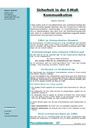 Sicherheit in der E-Mail-Kommunikation