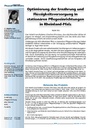 Optimierung der Ernährung undFlüssigkeitsversorgung instationären Pflegeeinrichtungenin Rheinland-Pfalz