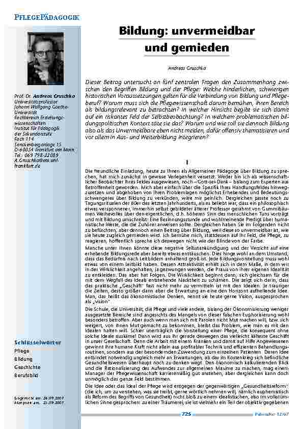 [doc_200346] Bildung: unvermeidbar und gemieden