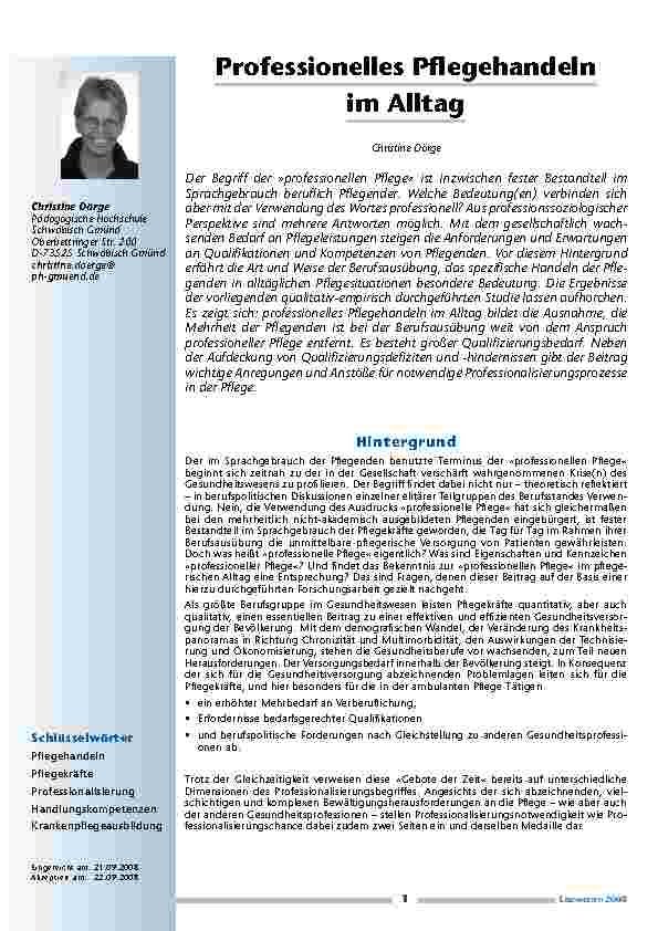 [doc_200212] Professionelles Pflegehandeln im Alltag