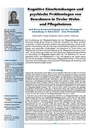 Kognitive Einschränkungen und psychische Problemlagen von Bewohnern in Tiroler Wohnund Pflegeheimen und deren Berücksichtigung bei der Pflegegeldeinstufung in Österreich – Eine Pilotstudie