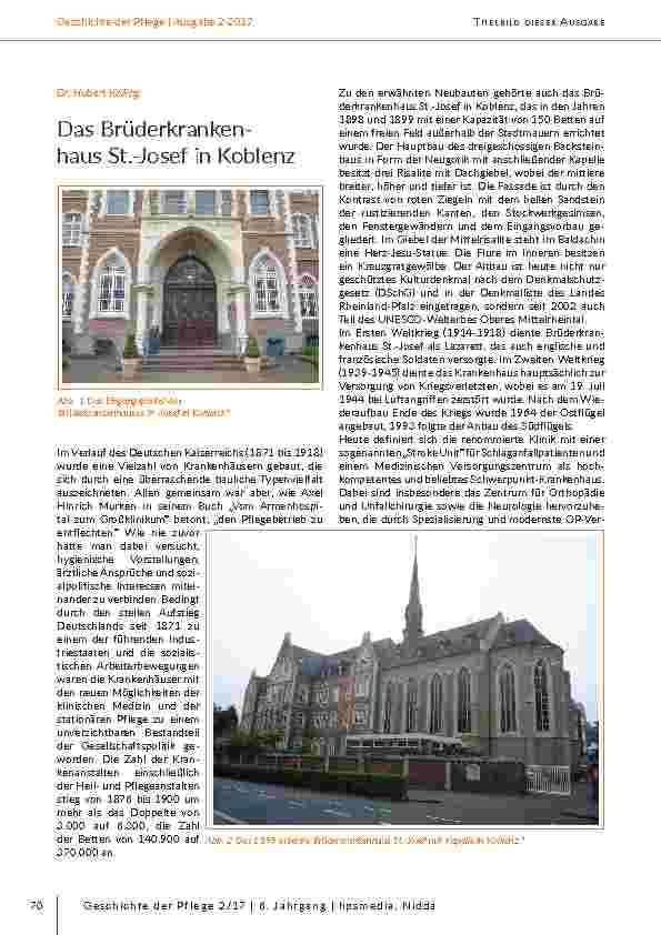 [doc_203114] Das Brüderkrankenhaus St. -Josef in Koblenz