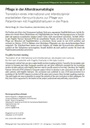 Pflege in der Alterstraumatologie. Translation eines international und interdisziplinär erarbeiteten Kerncurriculums zur Pflege von PatientInnen mit Fragilitätsfrakturen in die Praxis