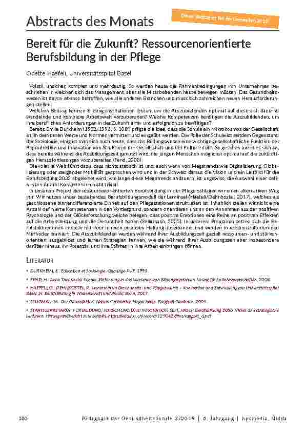 [doc_202121] Abstracts des Monats