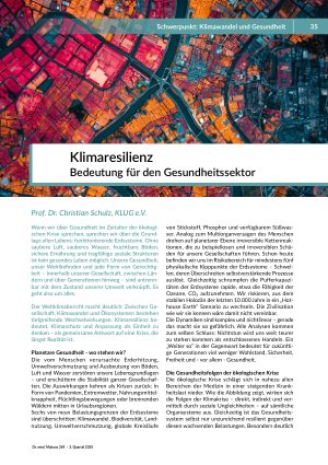 [doc_562741] Klimaresilienz Bedeutung für den Gesundheitssektor