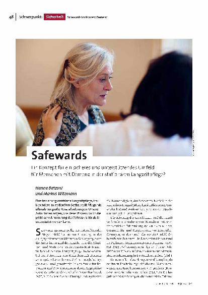 [doc_318279] Safewards: Ein Konzept für ein sicheres und unterstützendes Umfeld für Menschen mit Demenz in der stationären Langzeitpflege.