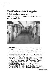 [doc_306880] Die Wiederentdeckung der NS-Krankenmorde Bericht von der Tagung im Psychiatrischen Krankenhaus Hadamar vom 12.–14. Oktober 2023