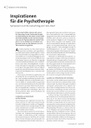 16. Symposium zum 80. Geburtstag: Inspirationen für die Psychotherapie Symposium zum 80. Geburtstag von Hans Hopf