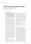 [doc_235218] Erfahrung sexualisierter Gewalt - Beobachtungen und Folgerungen für die therapeutische Praxis
