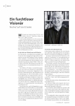 Ein furchtloser Visionär: Nachruf auf Gerd Glaeske