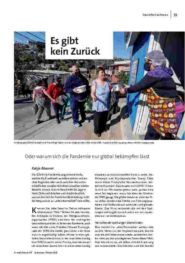 [doc_205013] Es gibt kein Zurück. Oder warum sich die Pandemie nur global bekämpfen lässt.