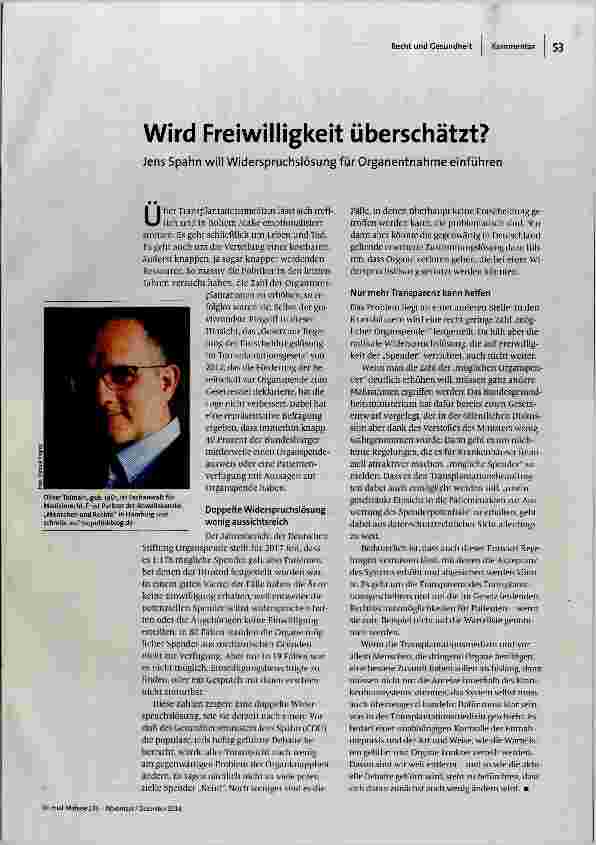 Wird Freiwilligkeit überschätzt?