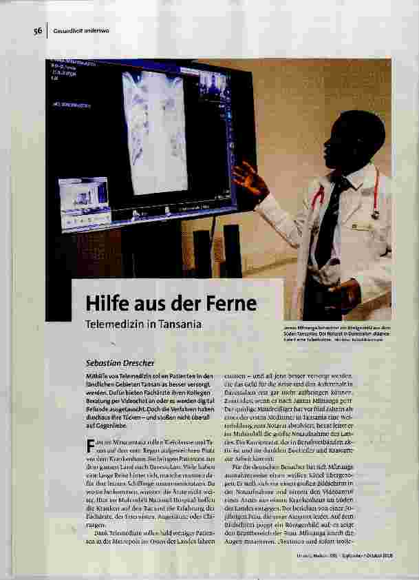 [doc_185081] Hilfe aus der Ferne Telemedizin in Tansania