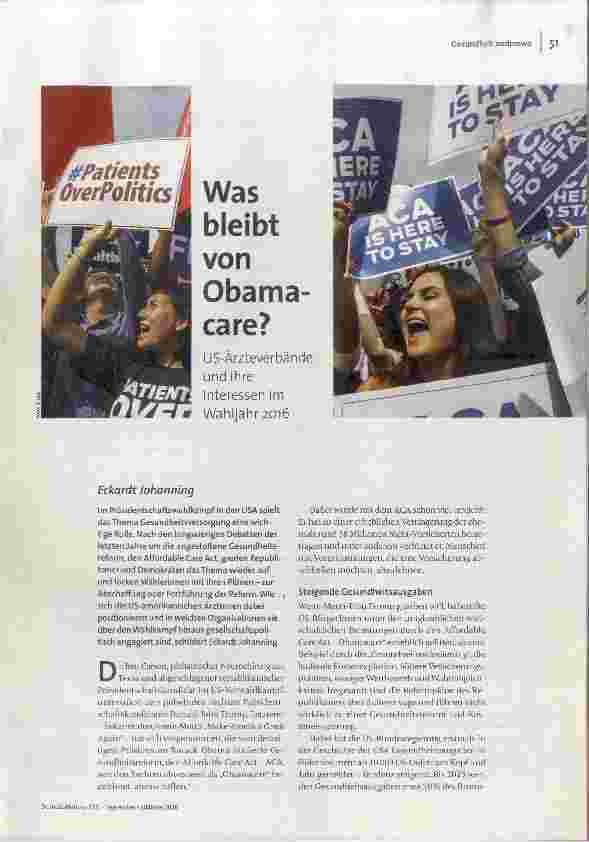 Was bleibt von Obamacare?