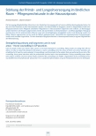 [doc_235854] Stärkung der Primärund Langzeitversorgung im ländlichen Raum - Pflegesprechstunde in der Hausarztpraxis