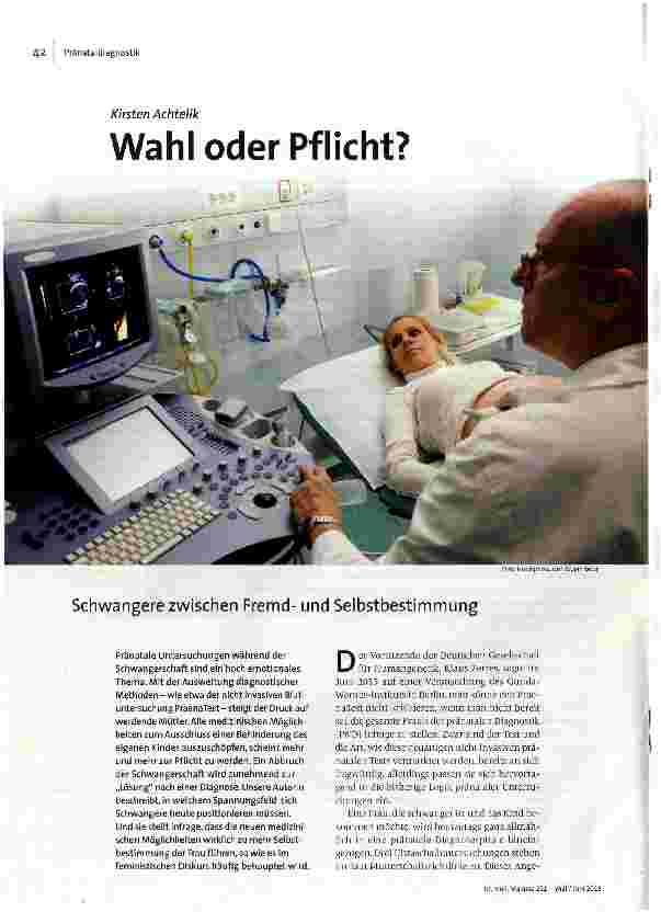Wahl oder Pflicht?