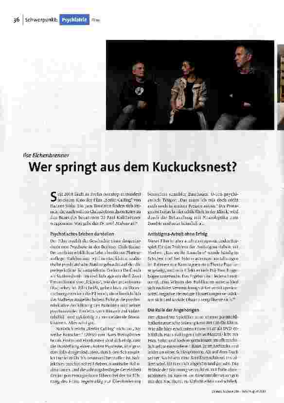 Wer springt aus dem Kuckucksnest?