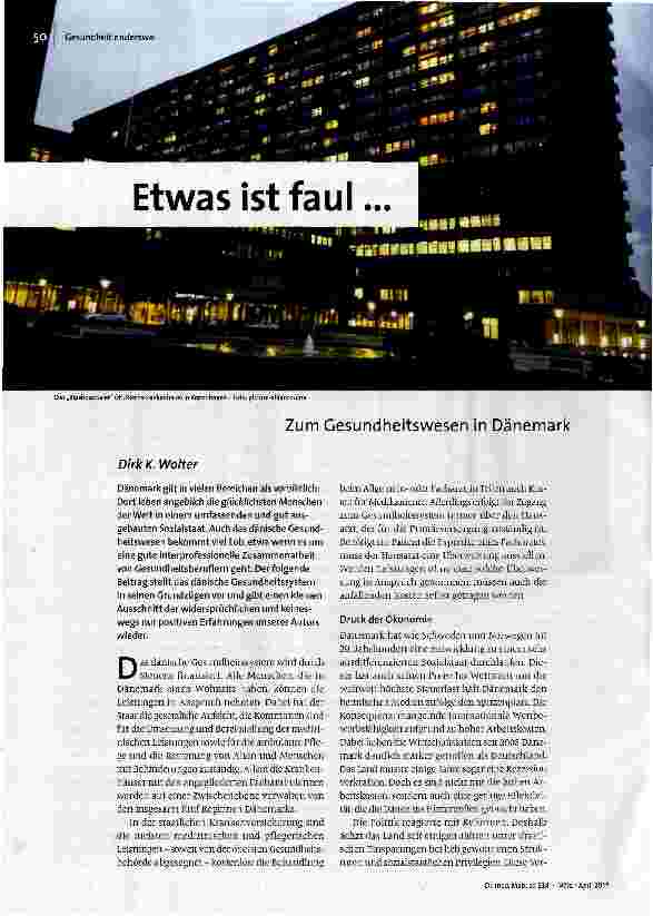 Etwas ist faul...