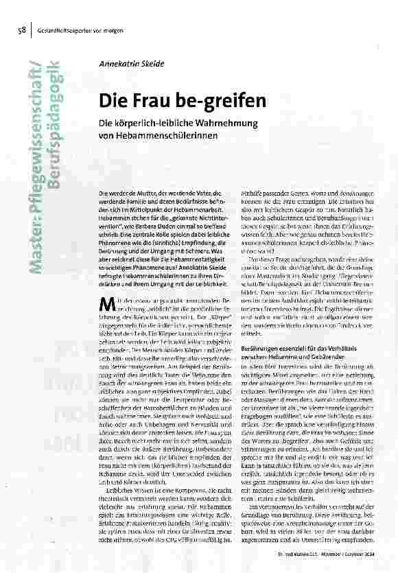 [doc_153938] Die Frau be-greifen