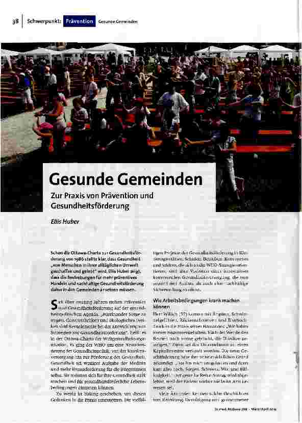Gesunde Gemeinden