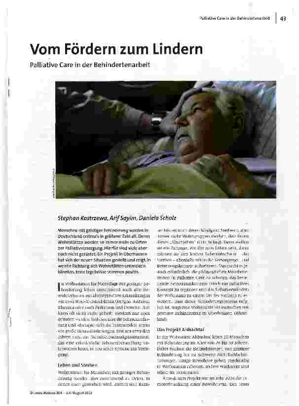 Vom Fördern zum Lindern