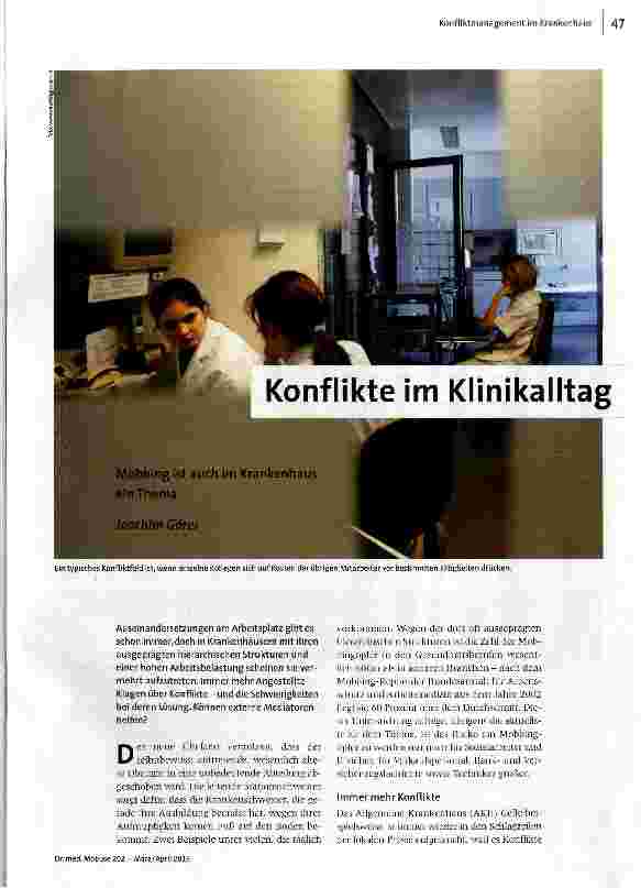 [doc_141266] Konflikte im Klinikalltag