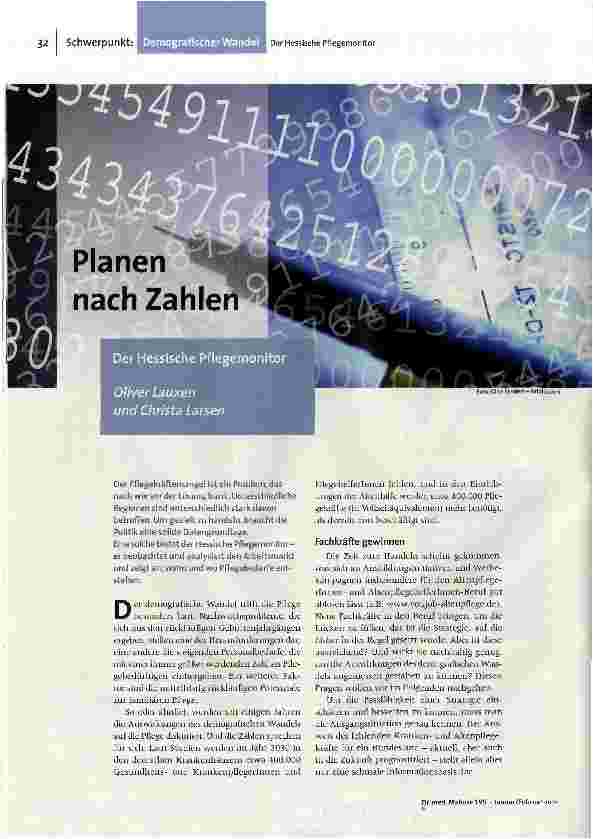 Planen nach Zahler!