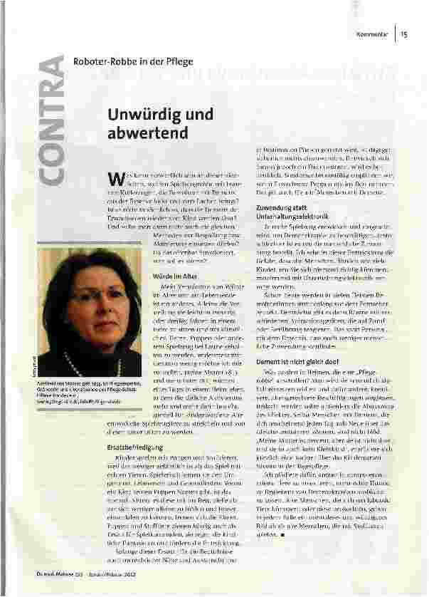 Unwürdig und abwertend
