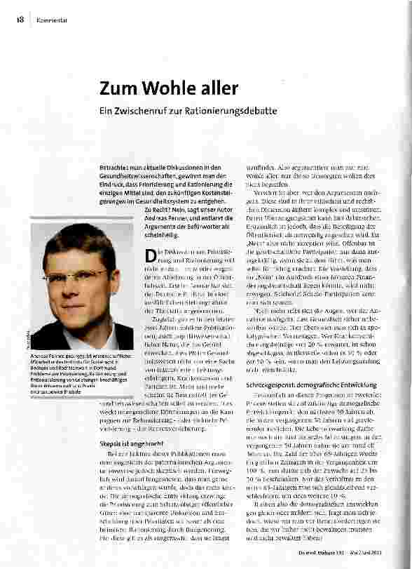 Zum Wohle aller