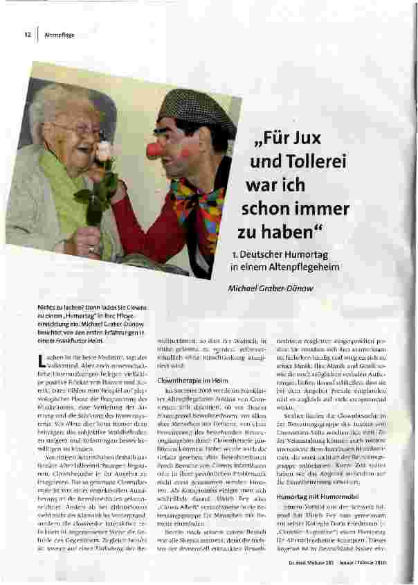 [doc_114771] „Für Jux und Tollerei war ich schon immer zu haben