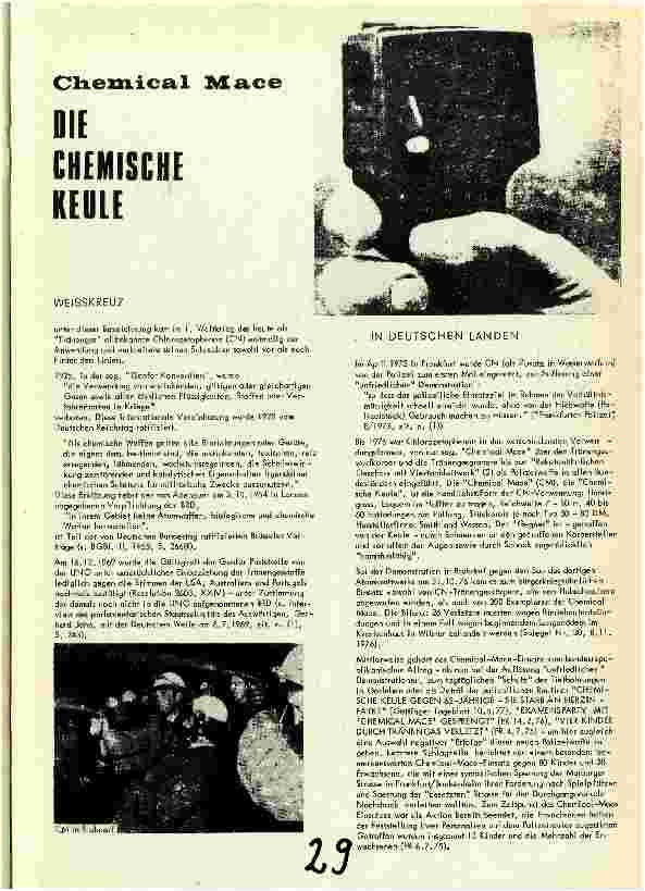 DIE CHEMISCHE KEULE