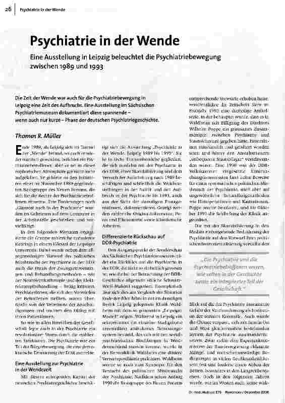 Psychiatrie in der Wende