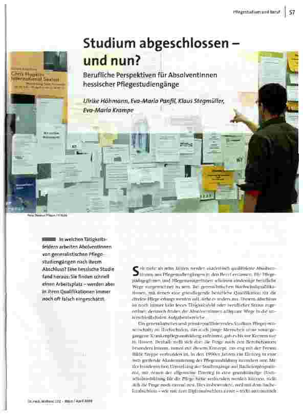 Studium abgeschlossen und nun?