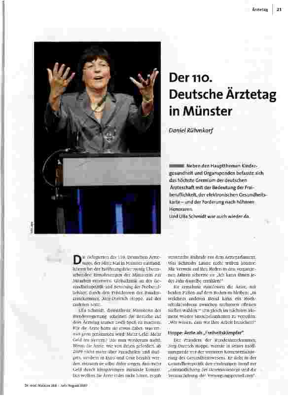 Demo. Deutsche Ärztetag in Münster