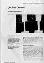 Fit fürs GesundeMännergesundheit und Beruf