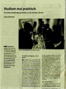 Studium mal praktisch. Der Reformstudiengang Medizin an der Berliner Charite
