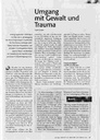 Umgang mit Gewalt und Trauma