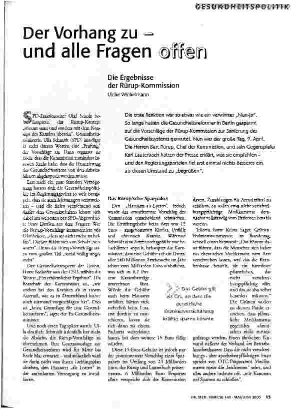Der Vorhang zu - und alle Fragen offen