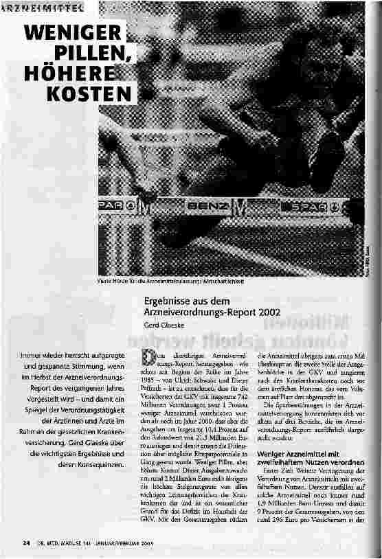 Weniger Pillen, höhere Kosten