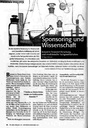 Sponsoring und Wissenschaft Industrie finanziert Forschung und medizinische Fachgesellschaften