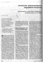 Verstehende, phänomenologisch-biographische Diagnostik Eine Alternative zu traditionellen Klassifikationsund Diagnosesystemen in der Pflege?