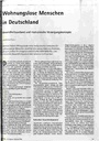 Wohnungslose Menschen in Deutschland Gesundheitszustand und medizinische Versorgungskonzepte