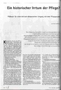 Ein historischer Irrtum der Pflege? Plädoyer für einen kritisch-distanzierten Umgang mit dem Pflegeprozeß