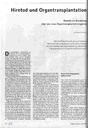 Hirntod und Organtransplantation Debatte im Bundestag über das neue Organtransplantationsgesetz
