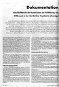Dokumentation Abschlußbericht der Kommission zur Aufklärung von Mißbrauch in der Ost-Berliner Psychiatrie (Auszüge)