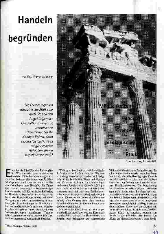 Handeln begründen