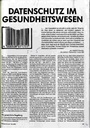 Datenschutz im Gesundheitswesen