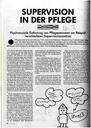 Supervision in der Pflege Psychosoziale Entlastung von Pflegepersonen am Beispiel verschiedener Supervisionsansätze